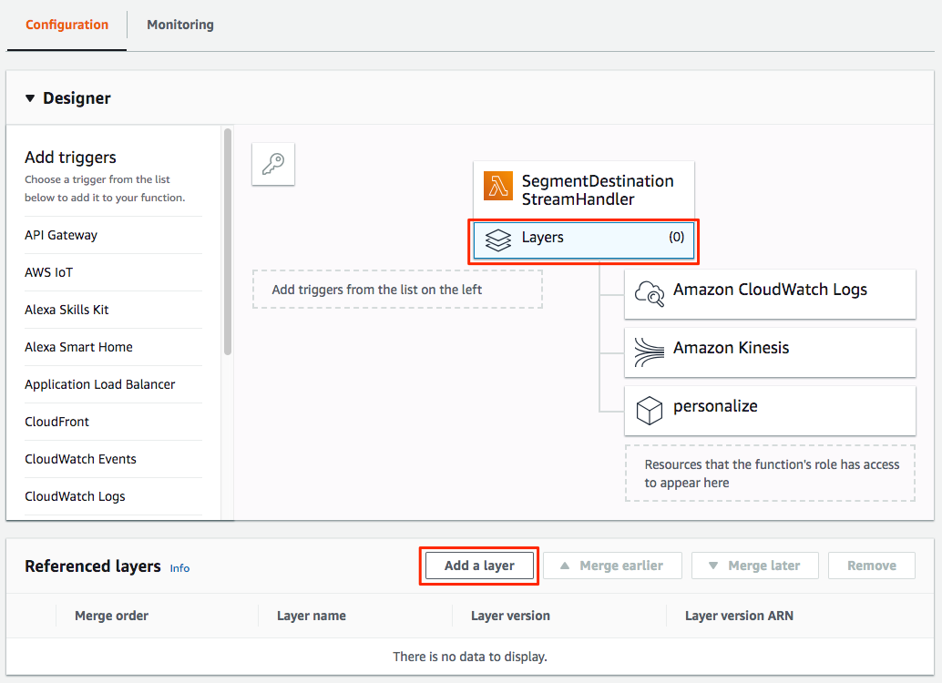 Lambda Function Layer Add.