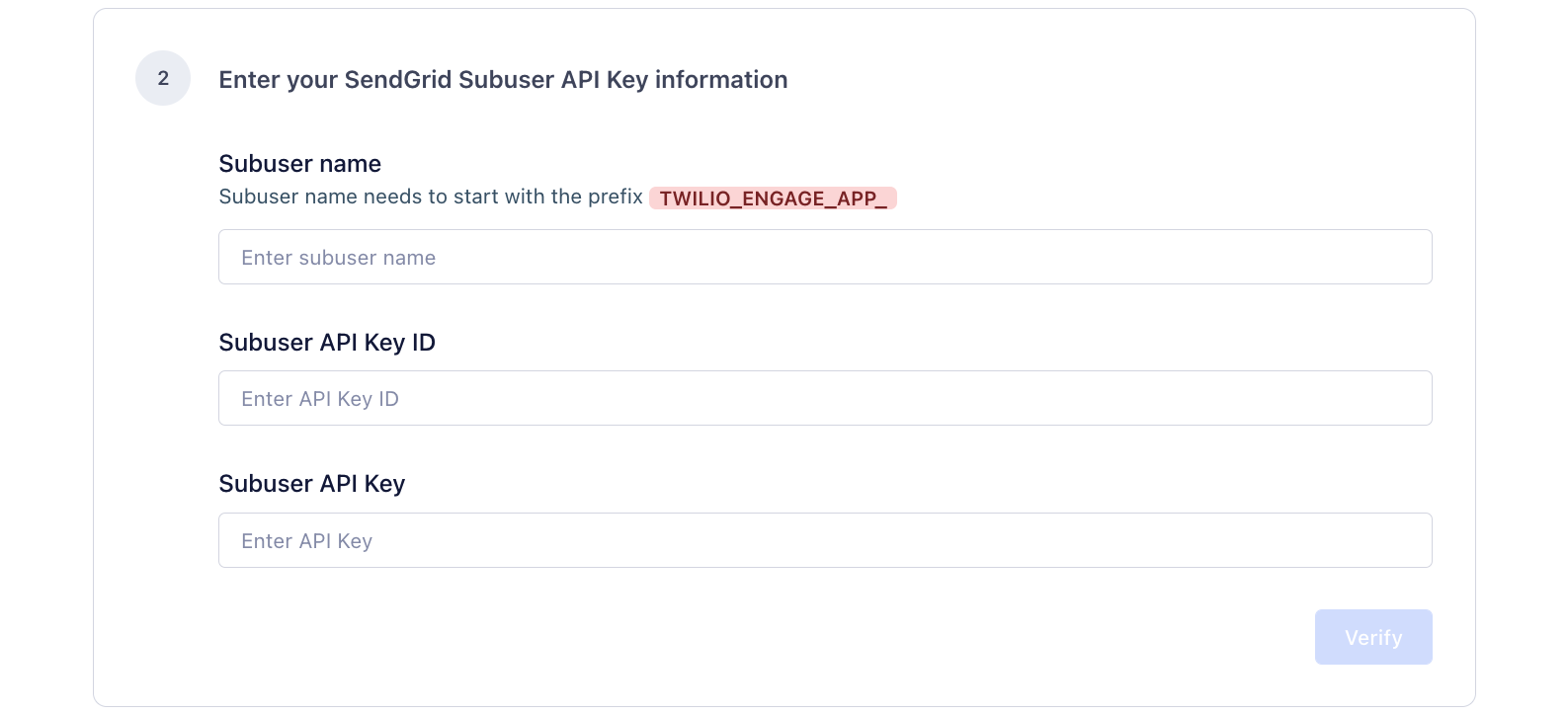 Adding the SendGrid API Key